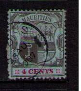 MAURITIUS Sc# 131 USED F Coat of Arms 