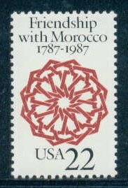 2349 22c Morocco Relations Fine MNH Plt/4 LL 1 1 F07229