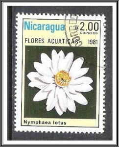 Nicaragua #1118 Aquatic Flowers CTO NH