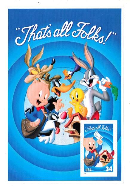 #3534c, Porky Pig MNH,  (Pane-1) .34cent