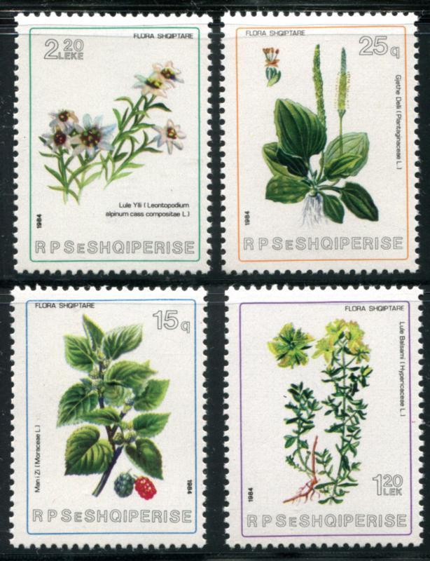 Albania 2137 2140 Mint Never Hinged Nh Flowers Hipstamp