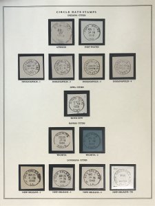 US Circular Date Stamp Collection (Odd/Boys/Girls/Double Town/Port/City/State)