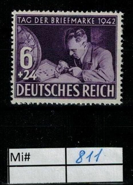 Deutschland Reich TR02 DR Mi 811 1939 Reich Postfrisch ** MNH