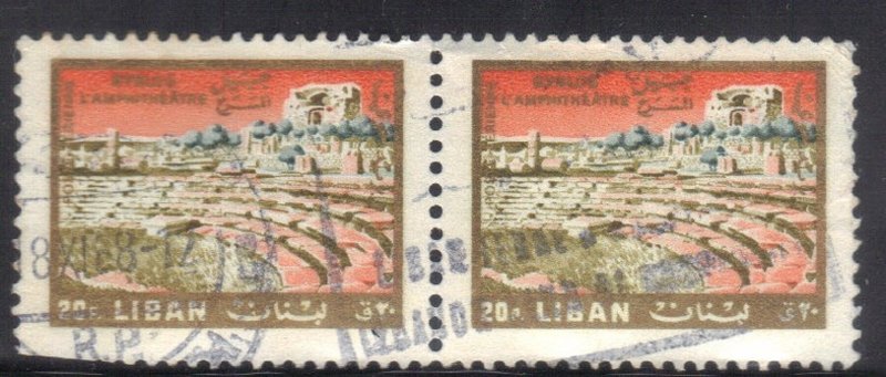 LEBANON SCOTT #C320 USED 20p  1961