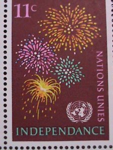 ​UNITED NATION-1967 SC#169-GAINED INDEPENDENCE-NY MNH BLOCK VERY FINE WE SHIP