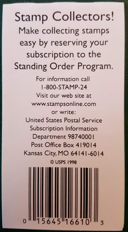 US SCOTT  BK275 BOOKLET