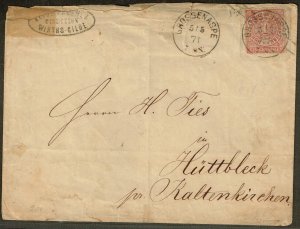 North German Confederation 1864,Sc.#n.l. used, Consumption issue,Mi.#U11 cv.€110