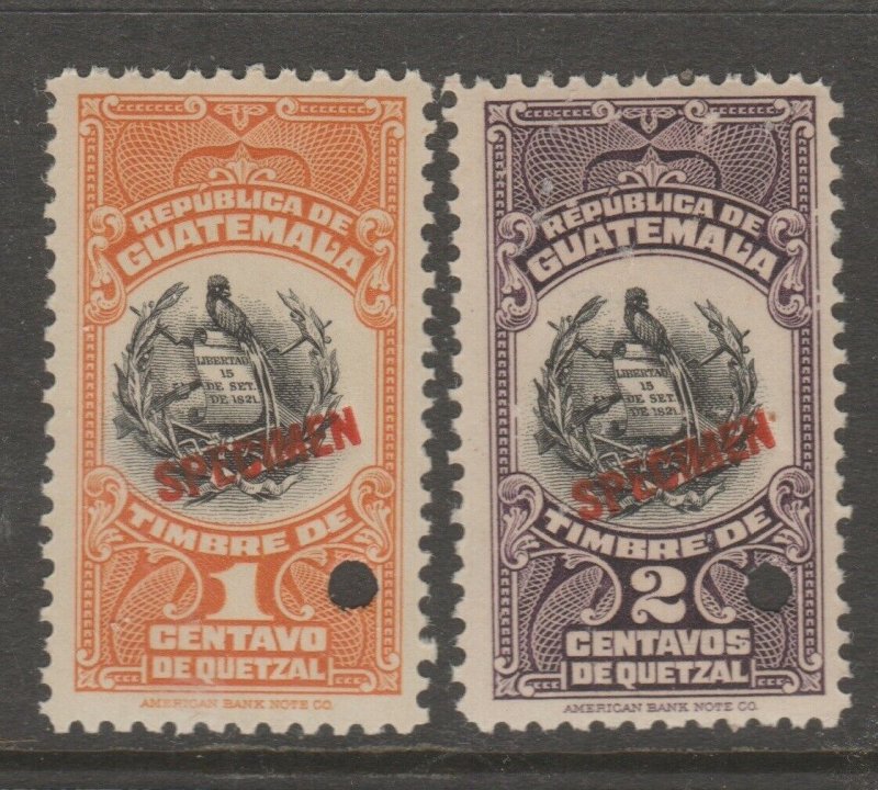 Guatemala revenue Fiscal stamp 10-19-20 mnh gum