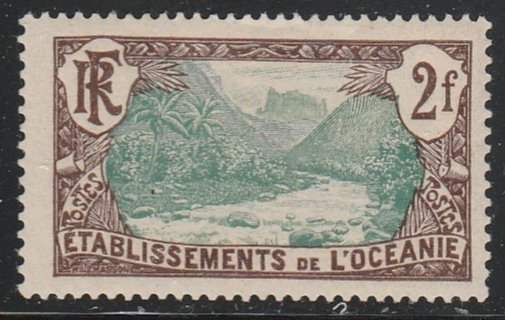 French Polynesia #53 Mint Hinged Single Stamp cv $6.25