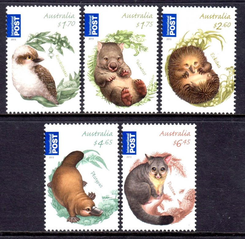 Australia 2013 Baby Animals Complete Mint MNH Set SC 3889-3893