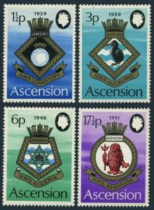 Ascension 156-159,159a,MNH.Michel 156-159,Bl.4. Naval Arms 1972.Lion,Bird.