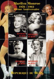 MARILYN MONROE s/s Perforated Mint (NH)