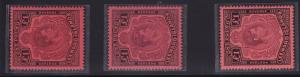 Leeward Islands Scott # 115a,b,c VF OG LH/NH cv $ 325 ! see pic !