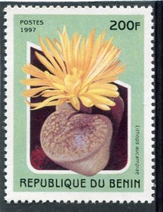Benin 1997 PLANT CACTUS ORCHID 1 value Perforated Mint (NH)