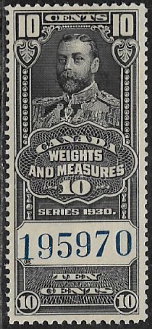 Canada #FWM61 MNH Stamp - Weights and Measures Revenue (h)