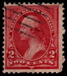 U.S. Scott #249: 1894 2¢ George Washington, Used, F