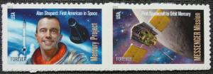 US #4527-4528 MNH Pair, Space Firsts, SCV $1.80