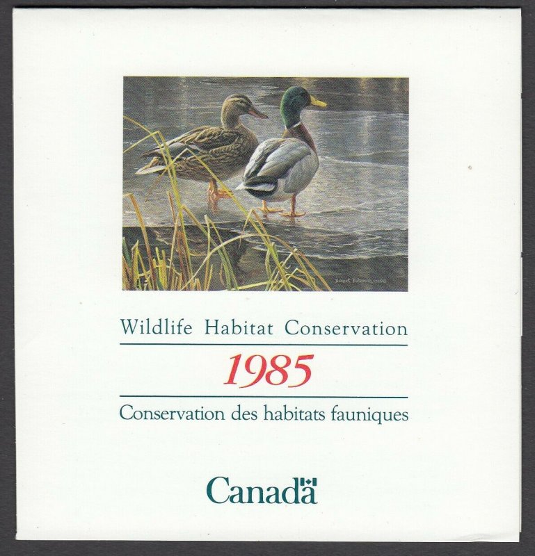 Canada, (Revenue, Wildlife) Unitrade FWH1, MNH booklet