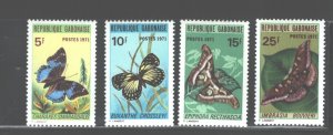 REP. GABONAISE 1971 BUTTERFLY #272 - 275 MNH  C.V. $24.00