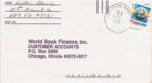 United States A.P.O.'s [25c] E Earth 1988 Army Postal Service, APO 09031 Kitz...