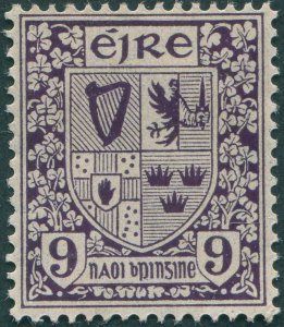 Ireland 1923 9d deep violet SG80 unused