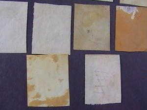 U.S.# 10-11 X 42 pieces-USED-MANY SHADES & CANCELS--WASHINGTON--1851-55