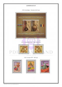 Azerbaijan 2010-2020 PDF(DIGITAL) STAMP ALBUM PAGES