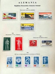 East Germany 1958/61 Sport Wildlife Art Chess MH on 9 Pages(150+Items)MZT322 