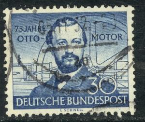 GERMANY WEST 1952 GAS ENGINE ANNIVERSARY Issue Sc 688 VFU