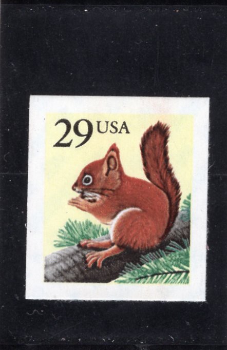 2489 Red Squirrel, MNH booklet stamp