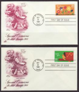 US 2395-2398 Special Occasions Artcraft S/4 U/A FDC