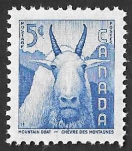 Canada #361 5 cent Mountain Goat Stamp mint OG NH EGRADED VF 80