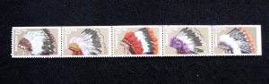 US - SCOTT# 2501-2505 - BKLT STRIP 5 - MNH - CAT VAL $11.50