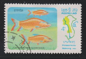 Laos 484 Mekong River Fish 1983