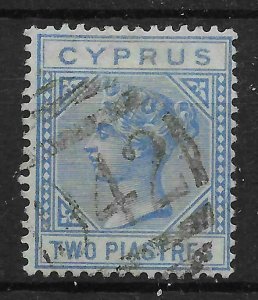 CYPRUS SG13 1881 2pi BLUE USED