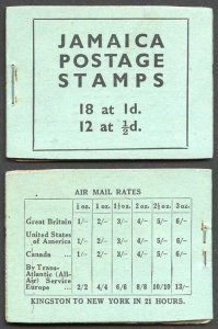 Jamaica KGVI SGSB10 2/- Booklet Black on Blue Cover