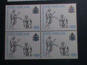 ​VATICAN CITY-1979 SC#645-7- INAUGURATION OF POPE JOHN PAUL II -MNH BLOCK- VF