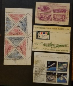 US SOUVENIR SHEET S/S Used Stamp Lot Collection T5548