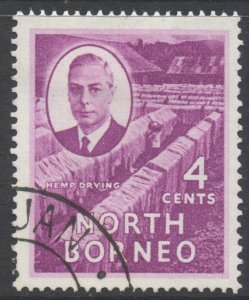 North Borneo Scott 247 - SG359, 1950 George VI 4c used