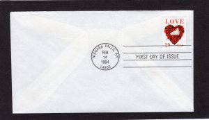 2814 LOVE, FDC no cachet