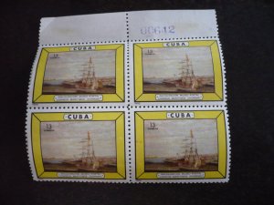 Stamps - Cuba - Scott# 933-934 - Mint Hinged Set of 2 Stamps in Blocks of 4