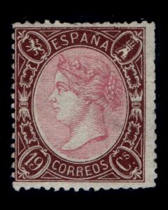VINTAGE:SPAIN 1865 VIBRANT AND FRESH,WITH SCOTT # 77 $ 3750 LOT # VSWSP1865-29
