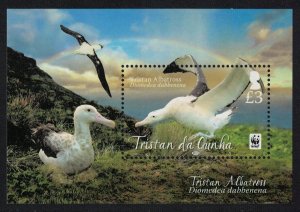 Tristan da Cunha Albatross Bird WWF Accompanying issue MS SG#MS1067