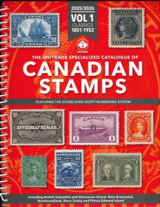 2026 Unitrade Specialized Catalogue Canadian Stamps 2 Vols Reference Guide Book