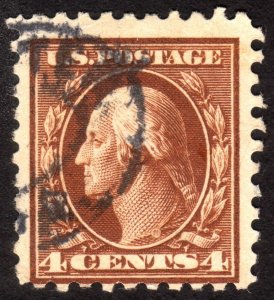 1914, US 4c, Washington, Used, Sc 427