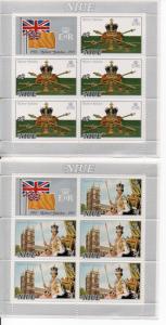 Niue 194-195 MNH sheetlets ..