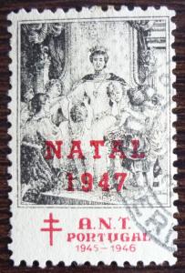 PORTUGAL - TBC - TUBERCULOSIS STAMP! natal ship boat child red cross J30