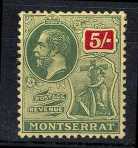 Montserrat 1916 MCA 5s very fine mint, top value sg59 cat £60