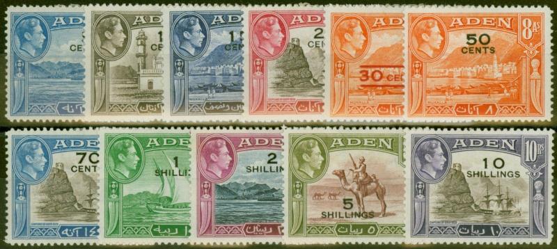 Aden 1951 set of 11 SG36-46 Fine Mtd Mint