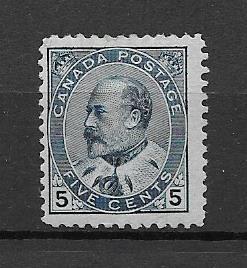 CANADA MH SC#91 KING EDWARD VII SCV$220.00